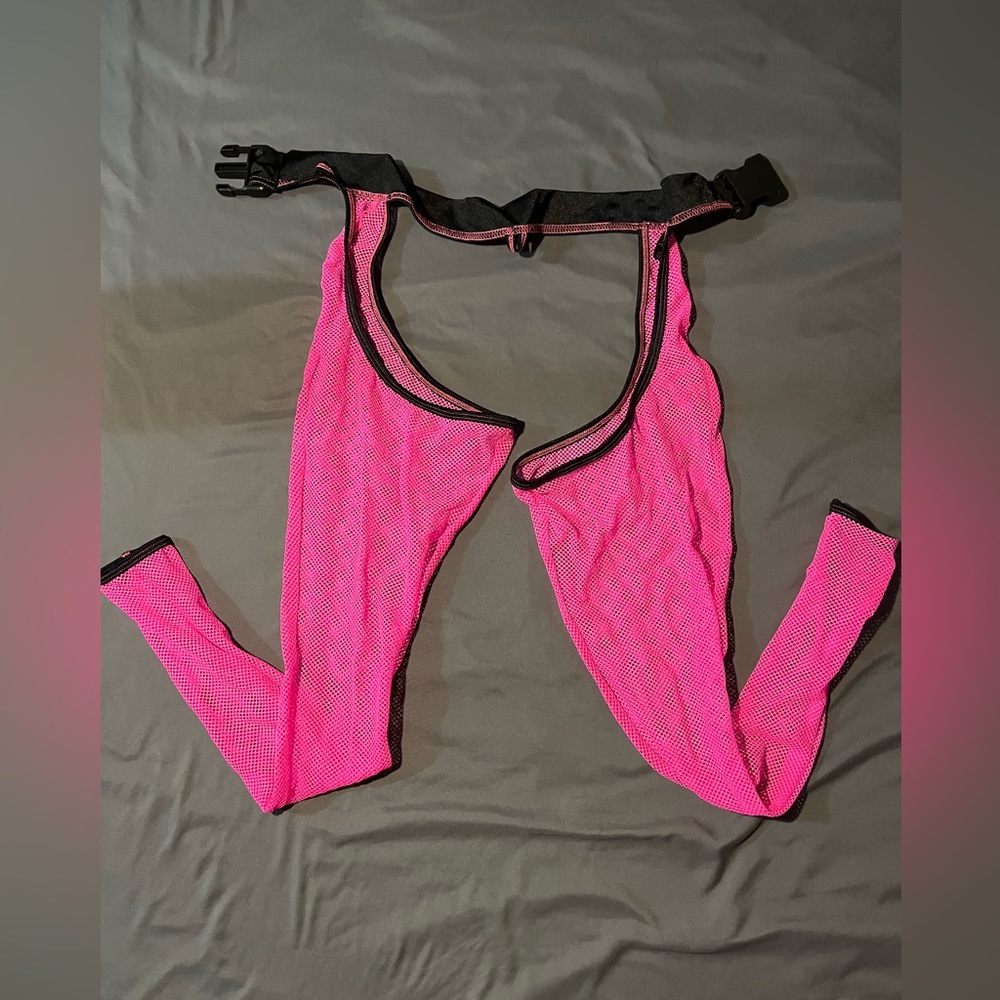 Like NEW Rolita Couture Sam Hot Neon Pink Mesh Legging